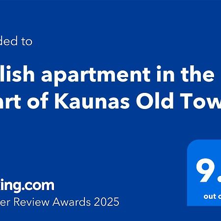 Stylish Apartment In The Heart Of Kaunas Old Town Kültér fotó